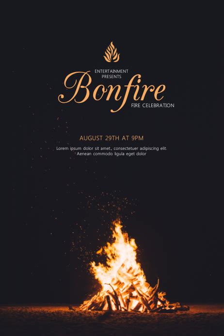 Bonfire Flyer Template